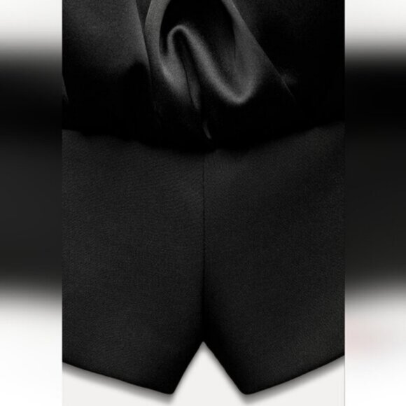 ZARA COMBINATION PUFF HEM JUMPSUIT DRESS - Picture 6 of 7